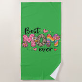 Beach Towel — Tropical Summer 2026 Design ビーチタオル (正面)