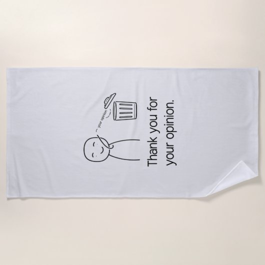 Beach Towel — Tropical Summer 2026 Design ビーチタオル (正面)
