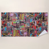 Beach Towel – Urban Fractals ビーチタオル (正面)