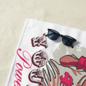 Beach Towel – YOUTH Power Afro & Boombox Urban ビーチタオル (インサイチュ)