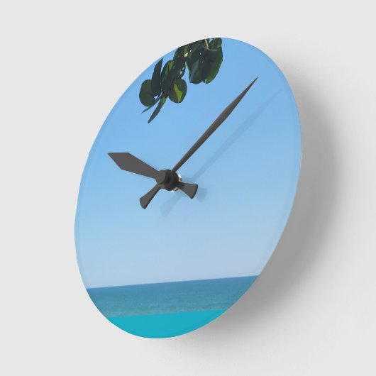 BEACH TREE ラウンド壁時計 (傾斜)