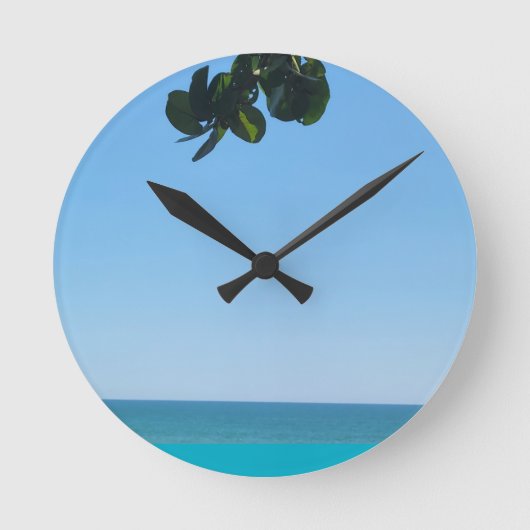 BEACH TREE ラウンド壁時計 (正面)