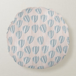 Beach Tulips Round Pillow ラウンドクッション