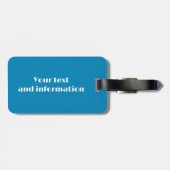 Beach Umbrella Bright Colorful Tropical ラゲッジタグ (裏面横)