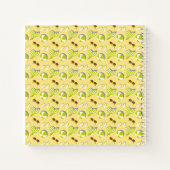 Beach vacay pattern with sunglasses and sun hat ノートブック (裏面)