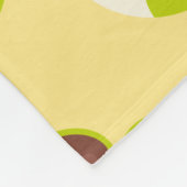 Beach vacay pattern with sunglasses and sun hat   フリースブランケット (角)