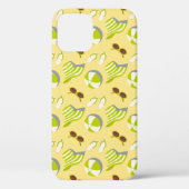 Beach vacay pattern with sunglasses and sun hat Case-Mate iPhoneケース (裏面)