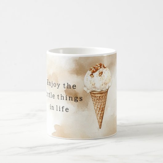 Beach Vanilla Ice Cream Cone コーヒーマグカップ (中央)