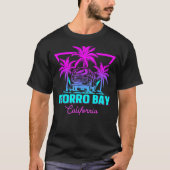 Beach Vaporwave Vacation Souvenir Morro Bay Tシャツ (正面)