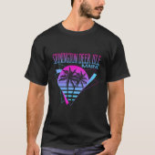 Beach Vaporwave Vacation Stonington Deer Isle Tシャツ (正面)