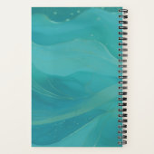 Beach Vibe Sunset Personalized Spiral Notebook ノートブック (裏面)