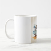  Beach Vibes Kombi Mug - Retro Surfing Serenity コーヒーマグカップ (左)