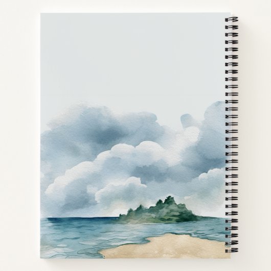 Beach Vibes Notebook | Coastal Journal ノートブック (裏面)