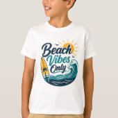 Beach Vibes Only Kids T-Shirt Tシャツ (正面)
