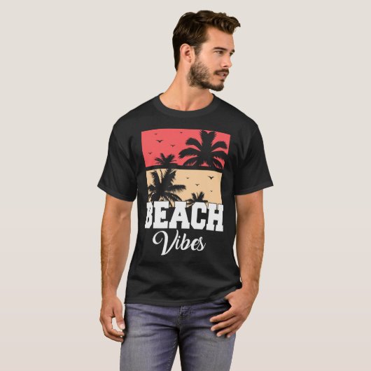 Beach Vibes Vacation Beach Summer Tシャツ (正面フル)