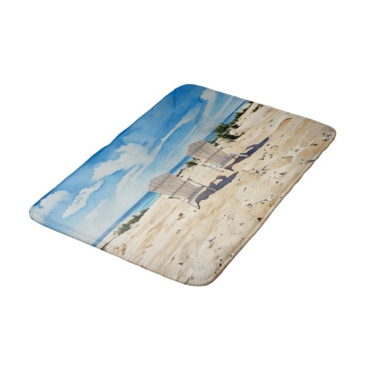 Beach Viewing Chairs Bath Mat バスマット (アングル)