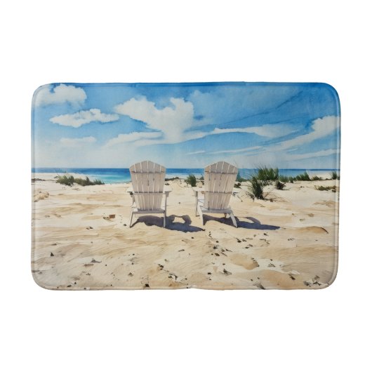 Beach Viewing Chairs Bath Mat バスマット (正面)