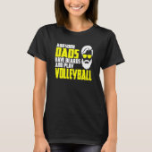 Beach Volleyball Father's Day Beard  Volleyball Pl Tシャツ (正面)