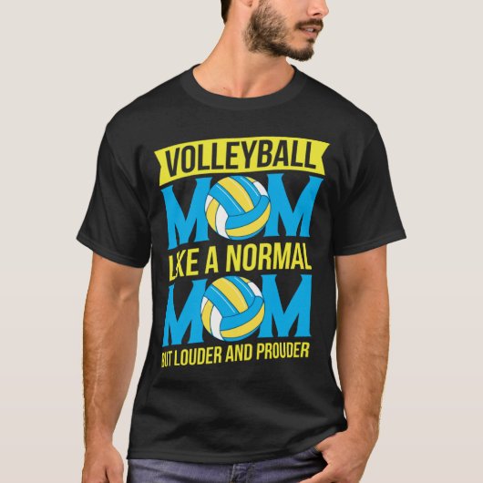 Beach Volleyball Mom Volleyball  Mothers Day  1 Tシャツ (正面)
