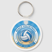 Beach Volleyball Summer Keychain キーホルダー (裏面)