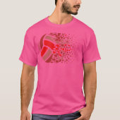 Beach Volleyball Volleyball Heart Tシャツ (正面)