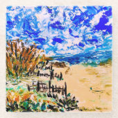 Beach Walk, Glass Coaster ガラスコースター (正面)