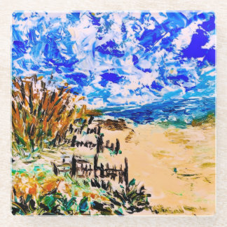 Beach Walk, Glass Coaster ガラスコースター