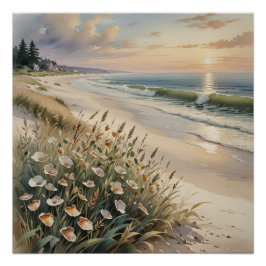 beach wall art ポスター