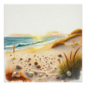 beach wall art ポスター (正面)