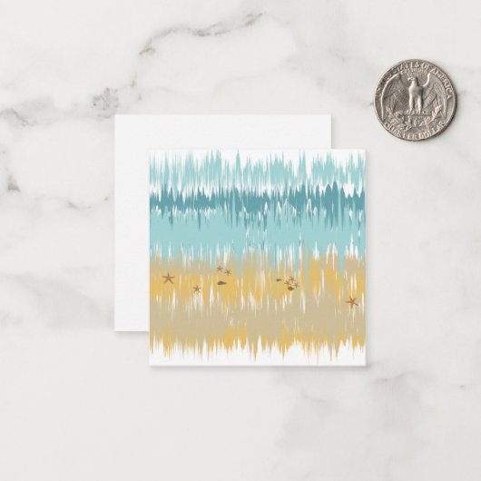 Beach wave ノートカード (正面/裏面インサイチュ)