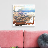 Beach Waves Blue  キャンバスプリント (インサイチュ (リビング))