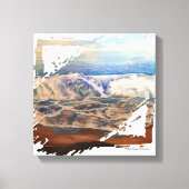 Beach Waves Blue  キャンバスプリント (正面)