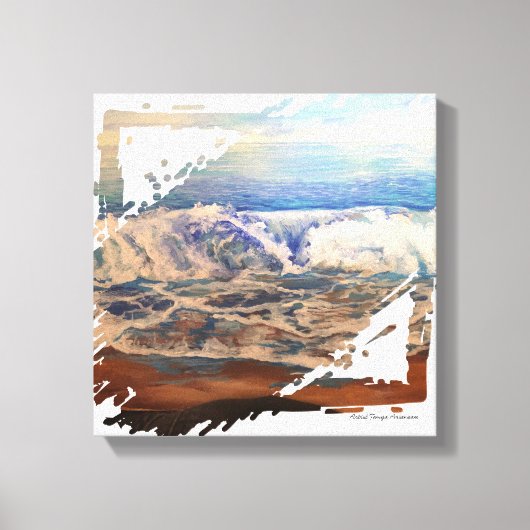 Beach Waves Blue  キャンバスプリント (正面)