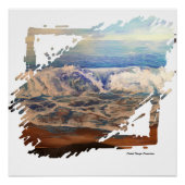 Beach Waves Blue  ポスター (正面)