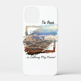 Beach Waves Blue Personalize iPhone 12 Mini ケース