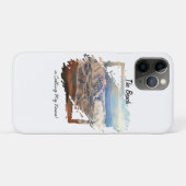 Beach Waves Blue Personalize Case-Mate iPhoneケース (裏面(横))