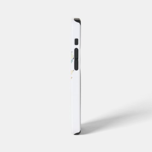 Beach Waves Blue Personalize iPhoneケース (左側面)