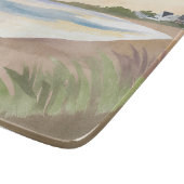 Beach Waves | Coastal Ocean Watercolor カッティングボード (角)