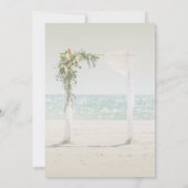 Beach Wedding Arbor Cowgirl Boots Bridal Shower 招待状 (裏面)