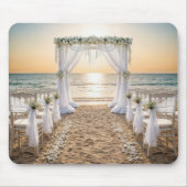 Beach Wedding Arch With Sunset Sky マウスパッド (正面)