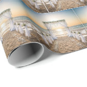 Beach Wedding Arch With Sunset Sky ラッピングペーパー (ロールコーナー)