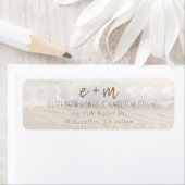 Beach Wedding Invitation Seaside/Oceanside Wedding ラベル (インサイチュ)
