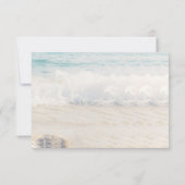 Beach Wedding Invitation Seaside/Oceanside Wedding 出欠カード (裏面)