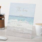 Beach Wedding Invitation Seaside/Oceanside Wedding 台座サイン (インサイチュ)