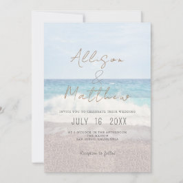 Beach Wedding Invitation Seaside/Oceanside Wedding 招待状