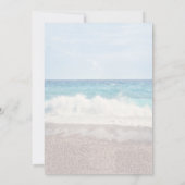 Beach Wedding Invitation Seaside/Oceanside Wedding 招待状 (裏面)