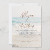 Beach Wedding Invitation Seaside/Oceanside Wedding 招待状 (正面)