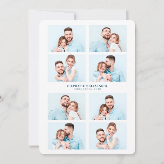Beach Wedding Save The Date Ocean Theme 招待状 (裏面)