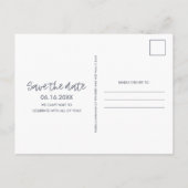 Beach Wedding Save the Date Postcard 案内ポストカード (裏面)