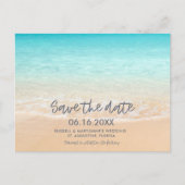 Beach Wedding Save the Date Postcard 案内ポストカード (正面)